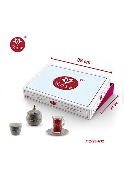 Rose CR-712-Rose-20 Piece Tea and Coffee Serving Set
