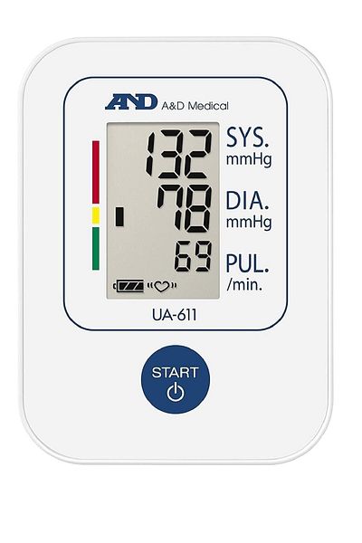 AND Ua-611 Digital Upper Arm Blood Pressure Monitor, White - Ua611
