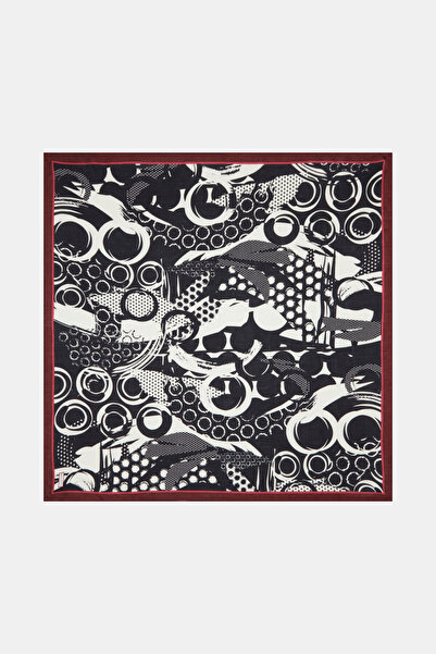 Vakko GEOMETRİK DESENLİ İPEK EŞARP