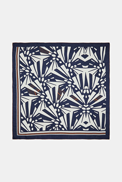 Vakko GEOMETRİK DESENLİ İPEK EŞARP