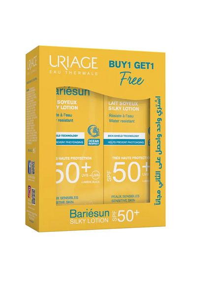 Uriage Bariesun SPF50+ Moisturizing Sunscreen Lotion 100ml, Promo Pack of 1 + 1 Free