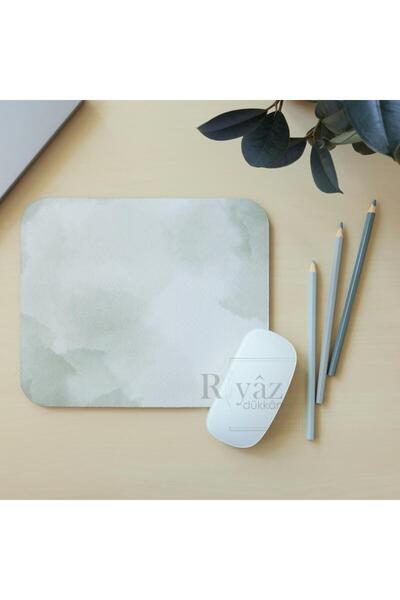 riyaz Yeşil Watercolor - Dikdörtgen Mouse Pad, 17,5 cm x 19,50 cm