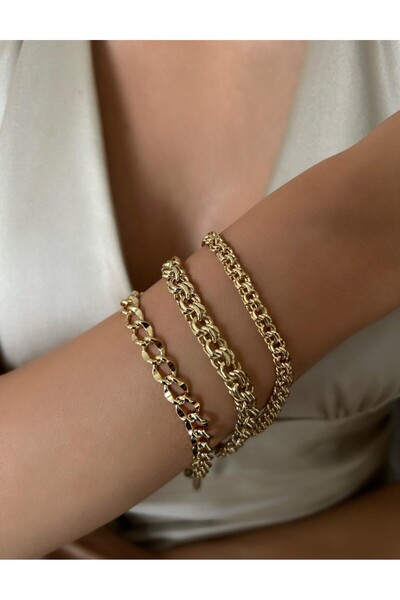 FOR YOU TAKI by Ezgi سوار نسائي من الفولاذ بتصميم حلقة مقاومة للتشوه