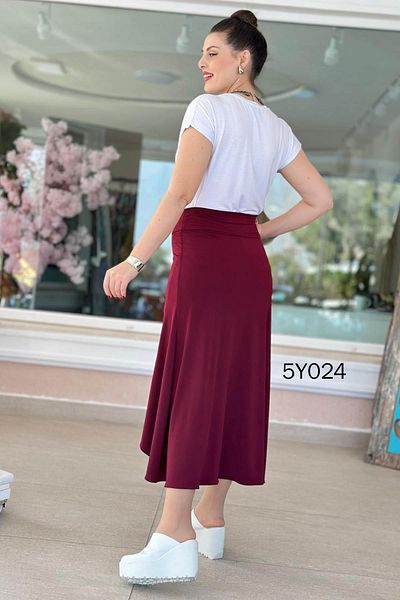 İnce Topuk Sandy Skirt with Asymmetrical Cut Shorts 5Y024
