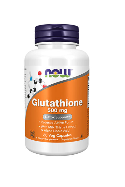 Now Foods الجلوتاثيون 500 ملغ 60 كبسولة نباتية