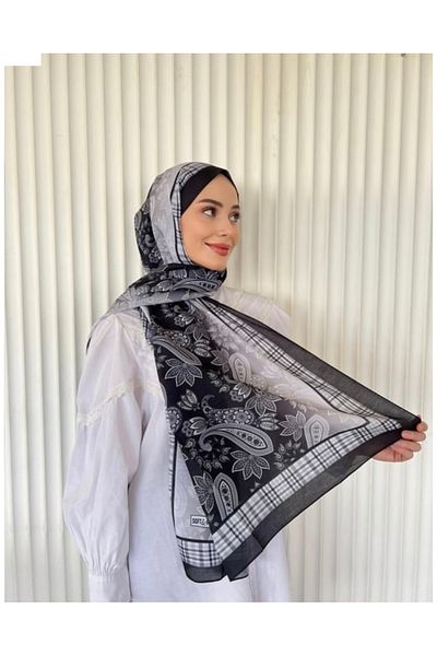 Misa Ethnic Voile Mousse Pattern Shawl