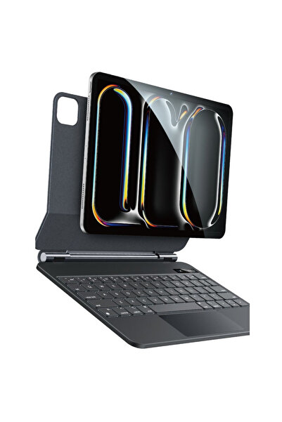 Coverzone iPad Pro 11 ile Uyumlu (2024) Case Folio Utra Slim Klavyeli Tablet ...