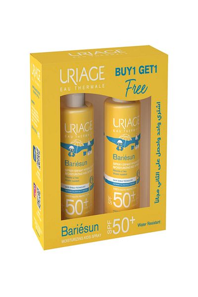 Uriage Bariesun SPF50+ Moisturizing Kids Sunscreen Spray 200ml, Promo Pack of 1 + 1 Free