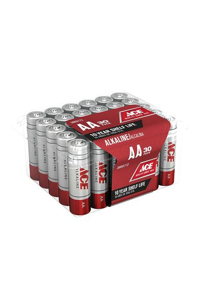 ACE 30-Piece AA Ultra Alkaline Durable Pencil Batteries