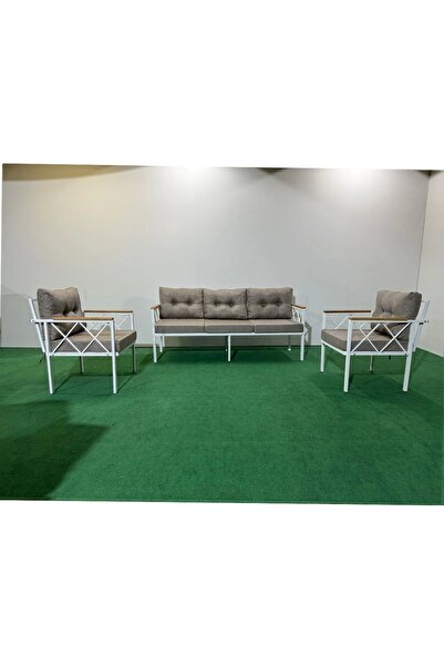 adımshops 3+1+1 Beyazprofil Bahçe,balkon,teras,cafe,çay Seti,oturma Grubu,kol...