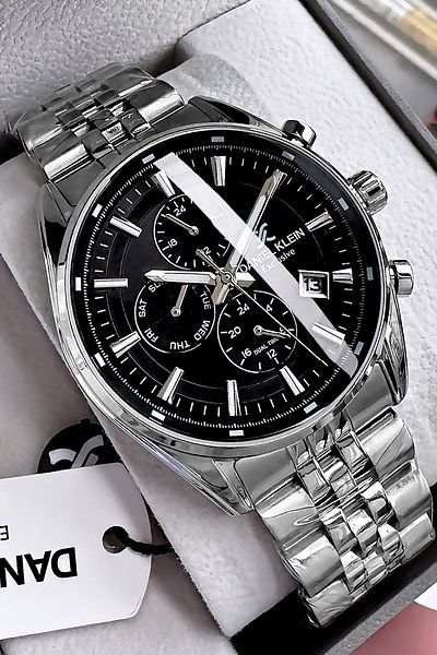 Daniel Klein Exclusive Men Wristwatch 3 Atm Waterproof Gumus Color Steel Band Gift Bracelet Dke2117C4