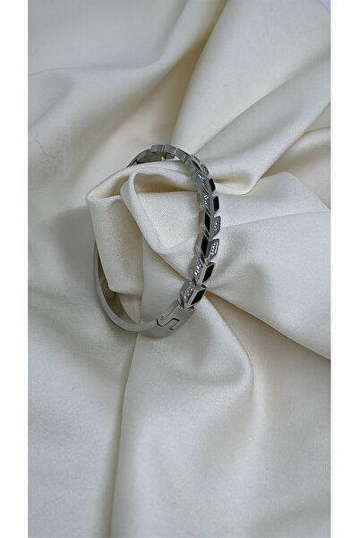 By Semra Bebe Boy 15 Cm ( Ince Bilekler Için) Zirkon Taşlı Yeşil Yaprak Desen...