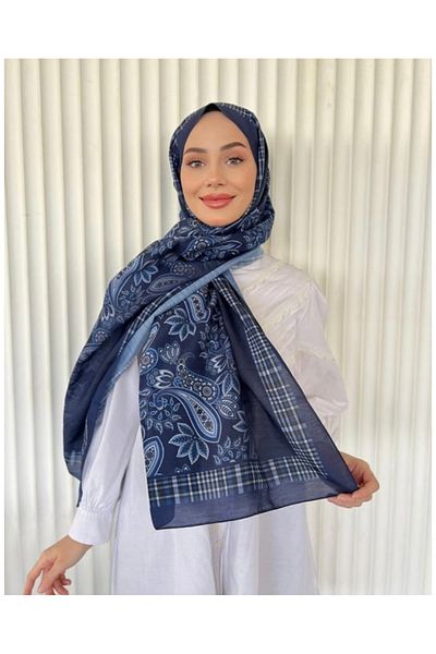 Misa Ethnic Voile Mousse Pattern Shawl