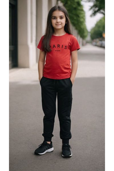 uyguntarz Σετ Παιδική Φόρμα Paris Printed