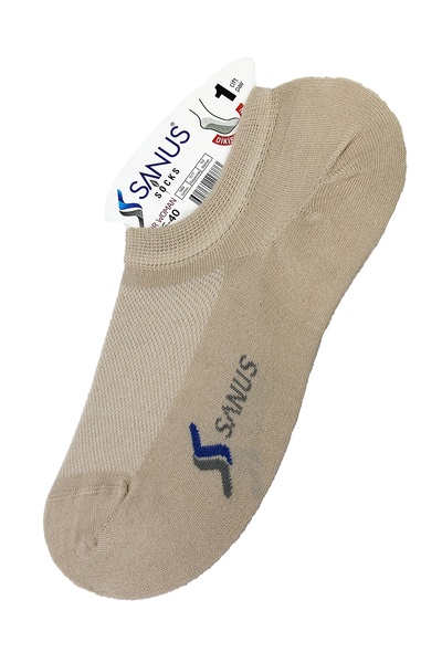 SANUS 6 Pairs Unisex Beige Booties Socks