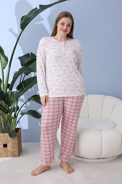 BEYAZTOPTAN Good Quality Bamboo Long Sleeve Battal Pajama Set