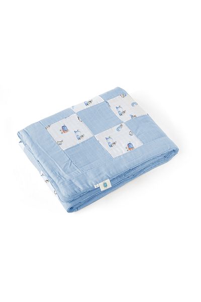 DEUX LAPINS 100% Cotton Muslin Baby Bedspread