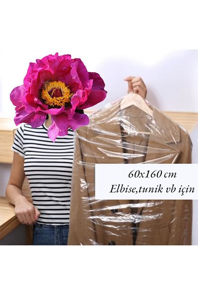 HUR-AY PACK Hanging Shirt and Dress Bag - Clothing Protection Cover 60X90 and 60X160 (10 Pieces of Each Size)
