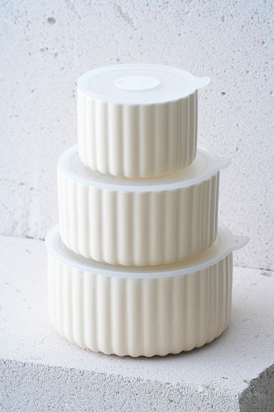 ACAR Blush 3-Piece Storage Container with Lid - 10/13/15 cm