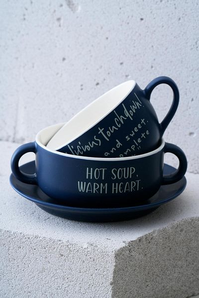 ACAR Blush 3 Piece Bowl and Mug Set