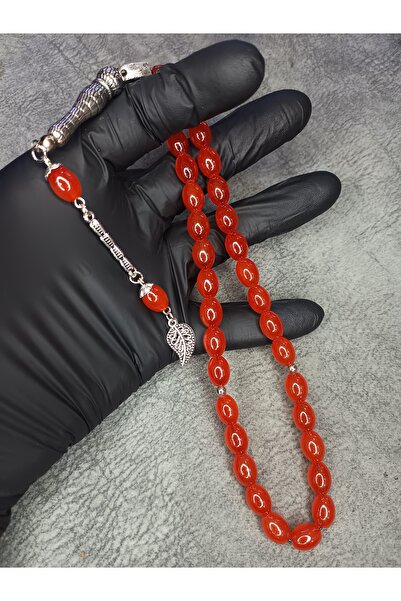 Mos Tespih Barley Cut High End Glass Natural Stone Rosary