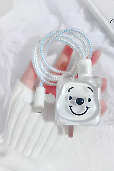PSGT Iphone 18w/20w Uyumlu Şarj Kılıfı, Şarj Kablosu Örme Aparatı, Toparlayıc...
