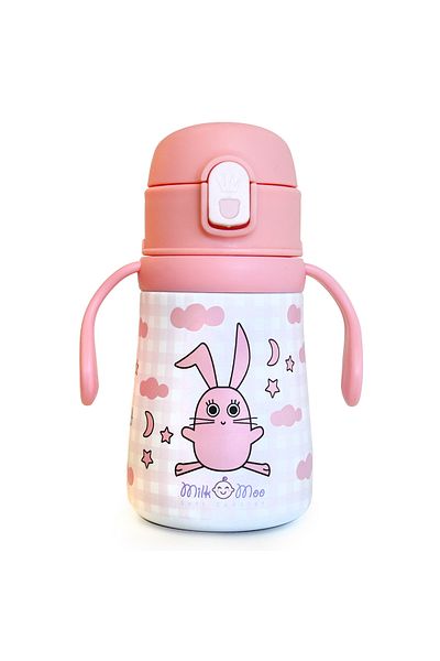 Milk & Moo Milk&moo Steel Kids Water Bottle Çançin 360 ml