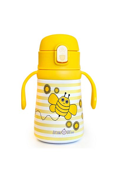 Milk & Moo Milk&moo Steel Kids Water Bottle Arı Vız Vız 360 ml