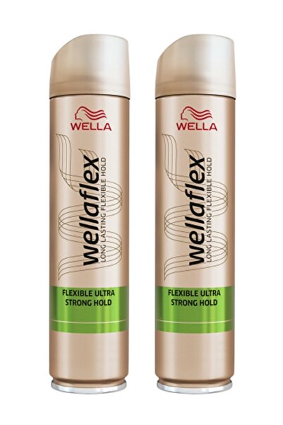 Wella Flex Saç Spreyi 250 ml Flexible Ultra Strong Hold 5/5 X 2 Adet