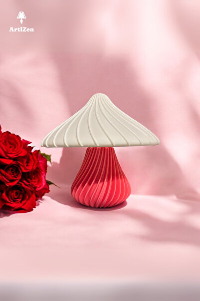 TechCore Retro Mantar Abajur Lüx & Modern Özel Tasarım (AMPUL DAHİL)