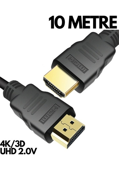 HQ SPEED 10 Metre 4k Ultra Hd 3d Hdmı Kablo – Ethernet Destekli, Altın Uçlu