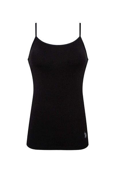 U.S. Polo Assn. U.S. Polo Assn. Women's Rope Strap Tank Top Black Color Boxed - Black - Ilc2.66X00L0Z