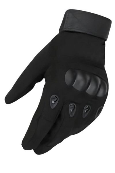 SINGLE SWORD Cold and Wind Resistant Full Finger Military Tactical Long Black Gloves/Motorcycle Cycling Gloves