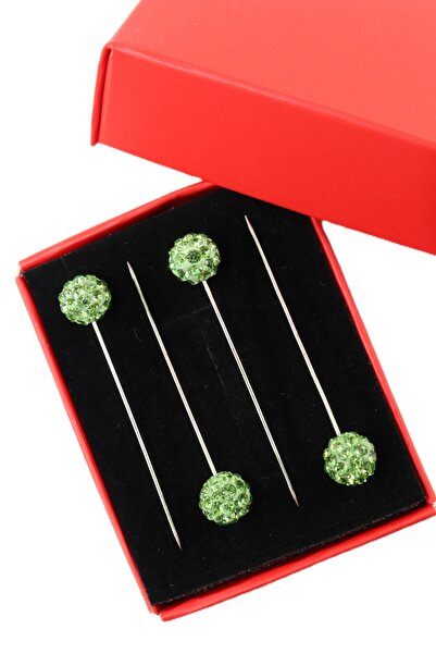 NUMETAL Ace pentru eșarfe și șaluri din piatră verde, ace turcane și ace pent...