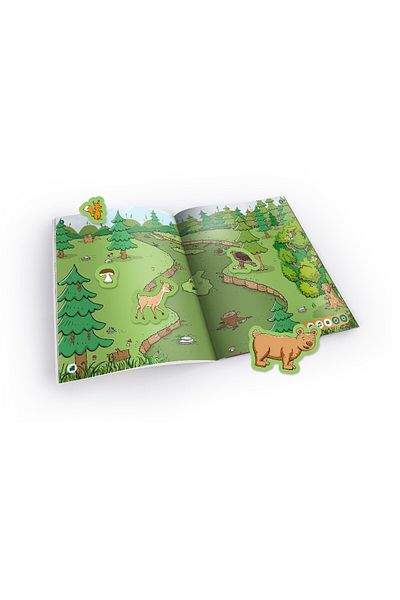 Raspundel Istetel , Carte Cu Autocolante, Animale