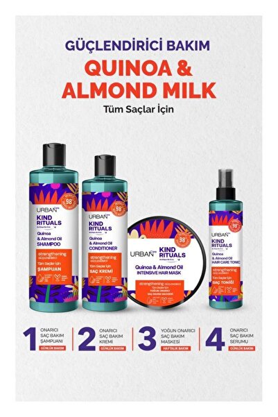 Urban Care Kind Rituals Kinoa Almond Oil & Rose Water Chamomile Şampuan Seti 2x400ml-vegan