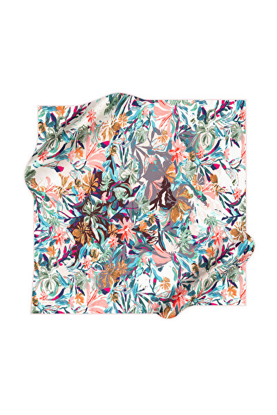 Pierre Cardin وشاح من الساتان من بيير كاردان بنقشة الزهور