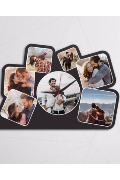 fotomagnet4k Kişiye Özel 7 Fotoğraflı Saat