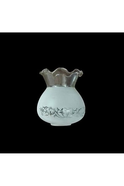 DEDE Chandelier Spare Parts Arm Glass Matte White Patterned