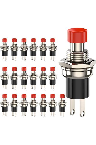 Choice1 20 قطعة من مفاتيح الضغط اللحظية الحمراء، 1 أمبير 250 فولت تيار متردد ...