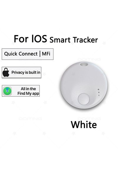 Choice White New Mini Smart Tag, Bluetooth Luggage Tracker. Works with Apple Find My (iOS Only), Item Locat