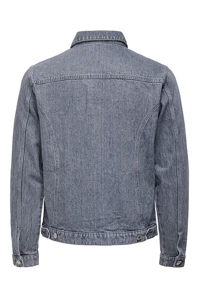 Only & Sons Men's Wide Collar Denim Jacket - 22032036