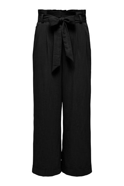 ONLY Women's Onlmarsa Comfortable Fit Waist Tied Pants 15269628   Black