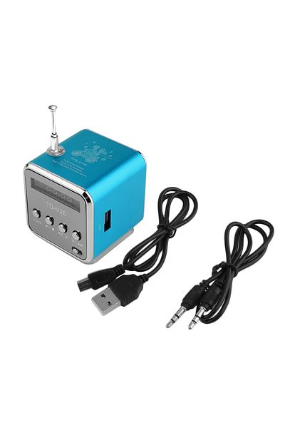 occkic Blue Rechargeable Portable radio FM portable mini radio Mini High Bluetooth Portable Voice Suitable