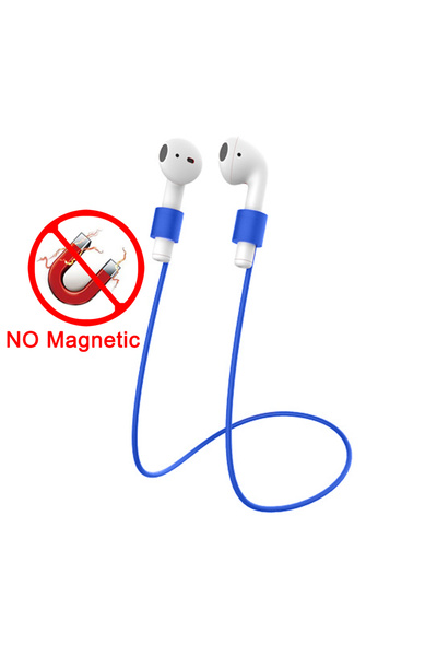 Choice سماعات أذن لاسلكية زرقاء اللون مصنوعة من السيليكون الناعم المقاوم للضي...