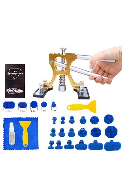 Choice 29pcs PKWKS New Adjustable Car Dent Puller Dent Remover Auto Body Suction Cup Paintless Repair Tools