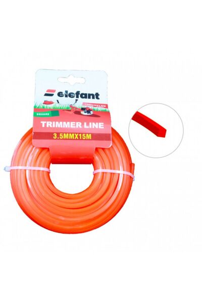 elefant Tırpan Misinası Motorlu Tırpan KARE Misina 3,5mm x 15 metre