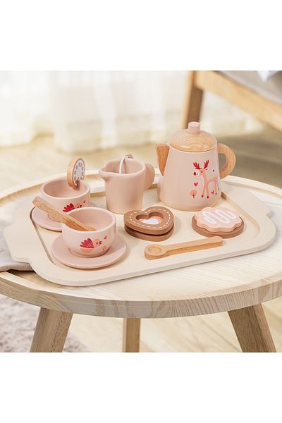 Choice afternoon tea set Afternoon Tea Set Wooden Toy Pretend Play Food Learning Role Play Game Early Educa