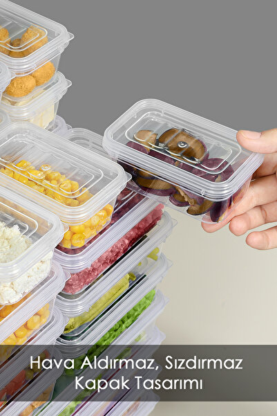 Meleni Home 23 Piece Transparent Lid Microwave Compatible Storage Container Set - Organizer Organizer Food Storage Container