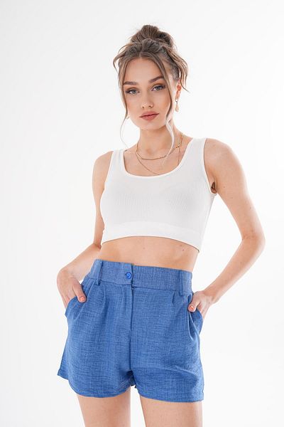 ŞİMAL Pantaloni scurți de in pentru femei 250188   -